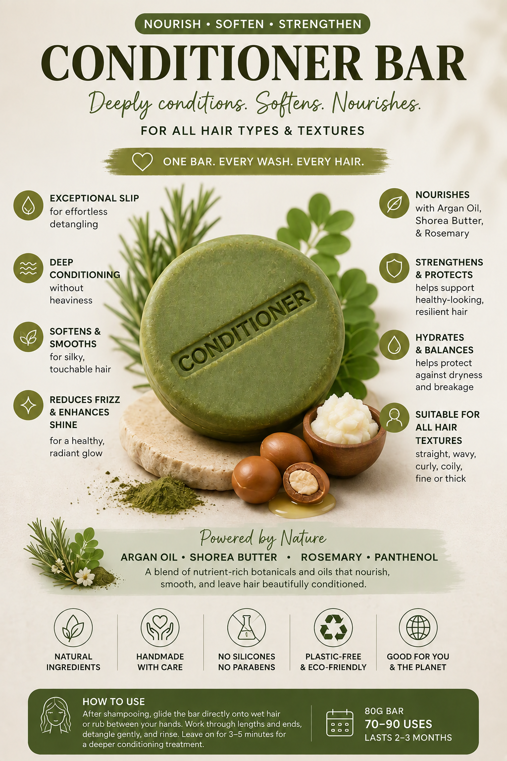 Green Goddess Conditioner Bar
