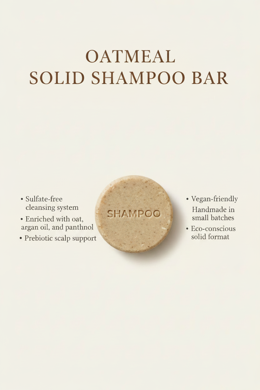Golden Oat Shampoo Bar– Gentle Care for Every Hair Type