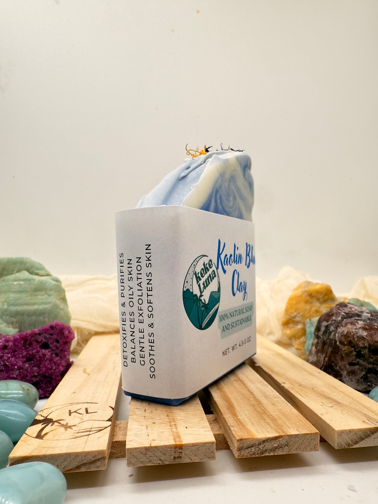 Koalin blue clay body soap