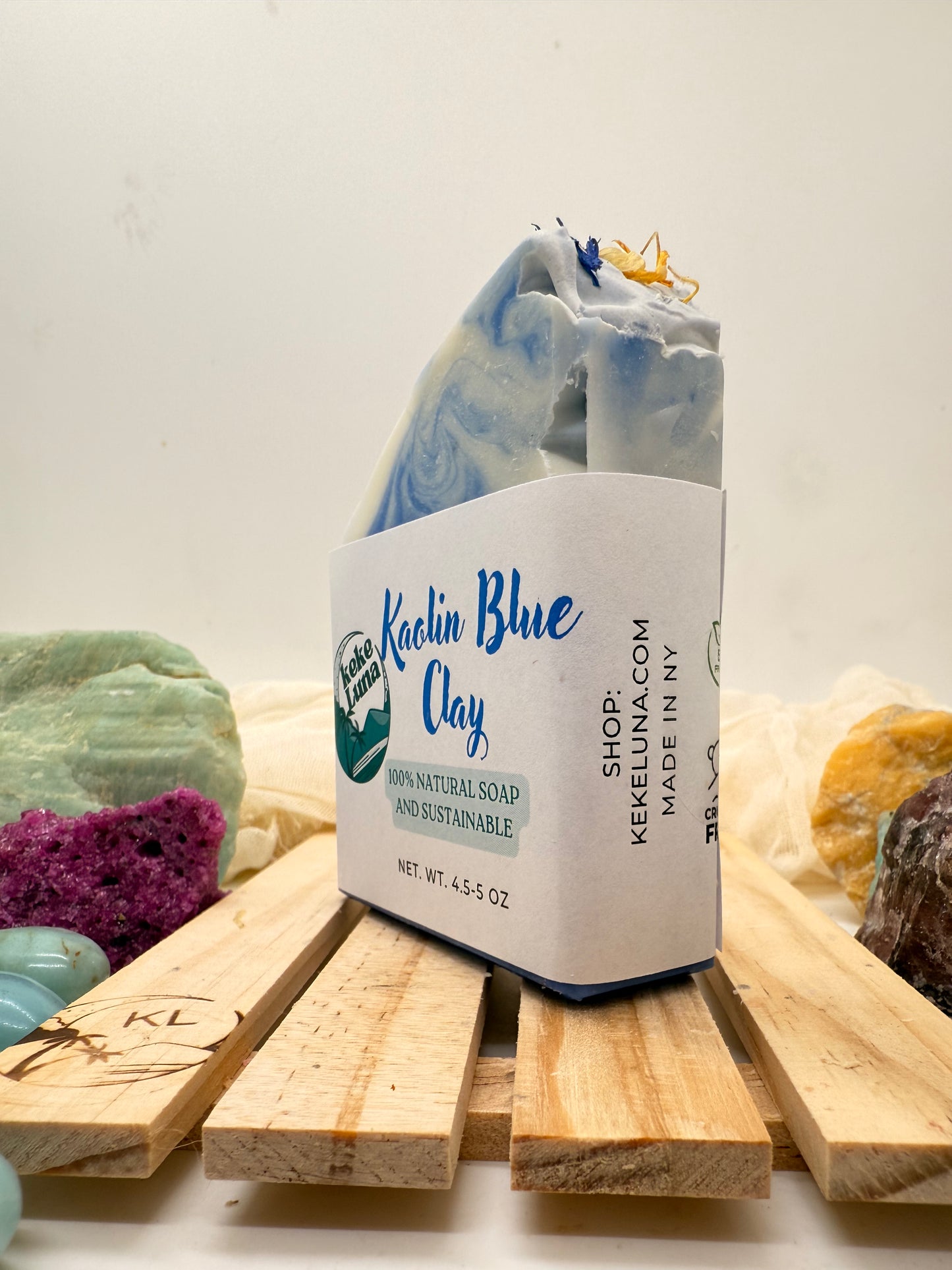 Koalin blue clay body soap