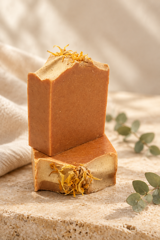 Turmeric & Shea Bar-Brightening • Hydrating • Radiance‑Boosting