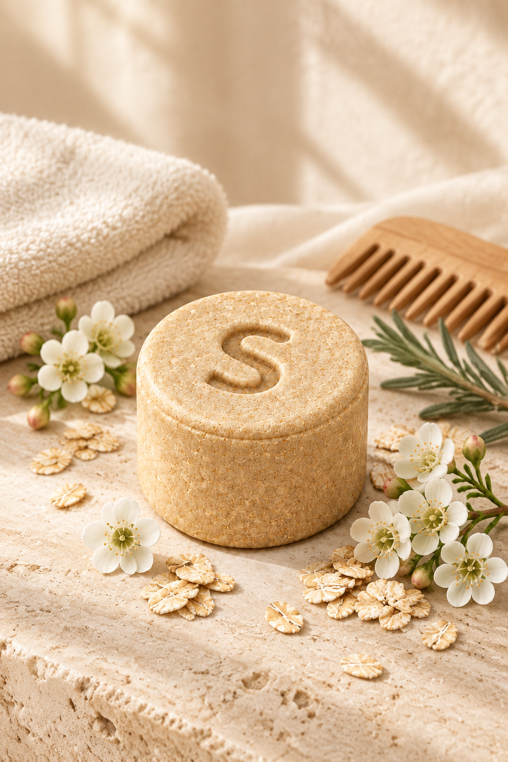 Golden Oat Shampoo Bar– Gentle Care for Every Hair Type