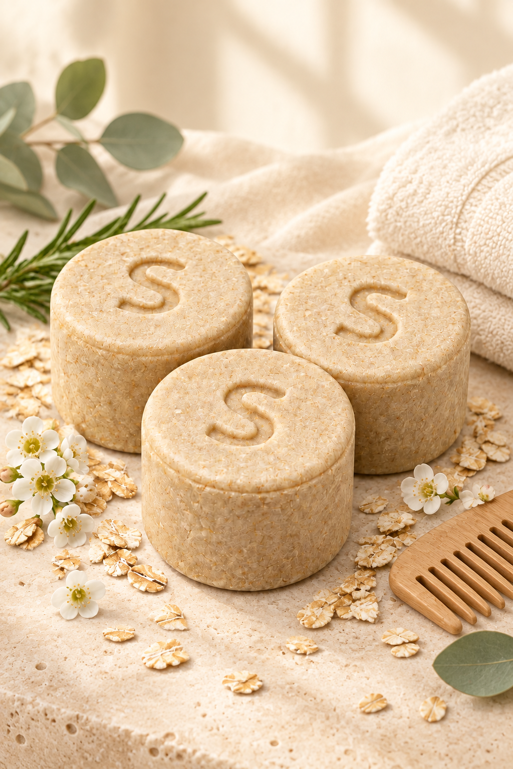 Golden Oat Shampoo Bar– Gentle Care for Every Hair Type