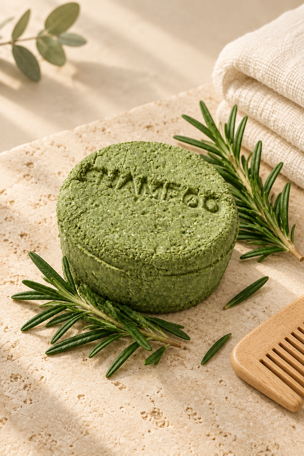 ROSEMARY STRENGTH SHAMPOO BAR-Best for Weak Hair & Breakage