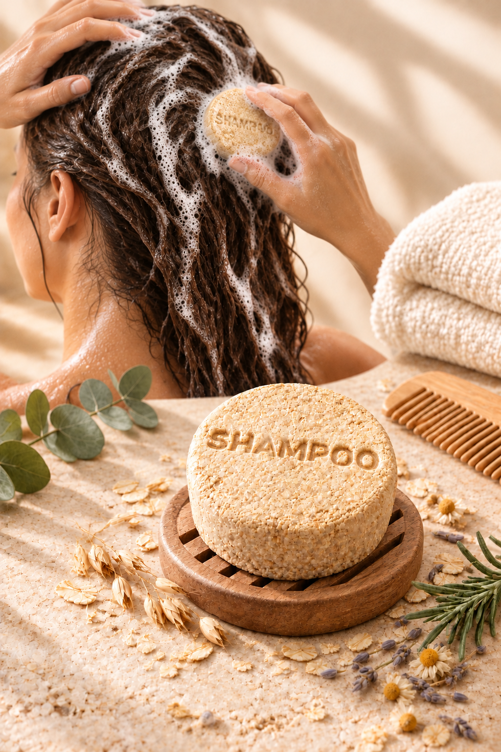 Golden Oat Shampoo Bar– Gentle Care for Every Hair Type