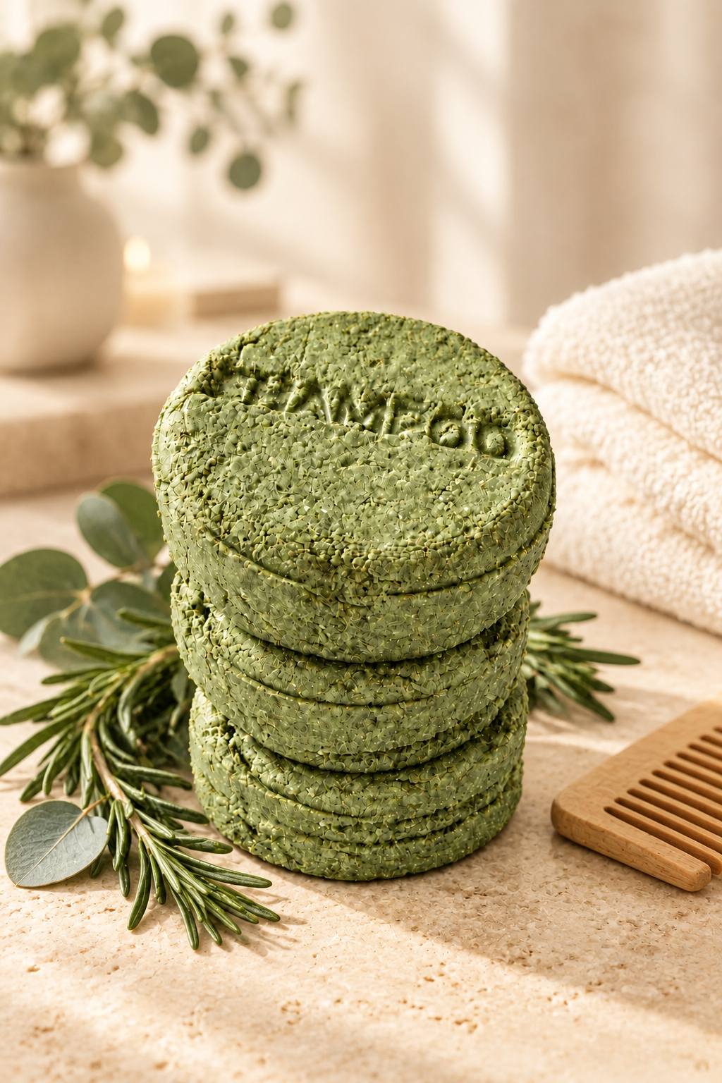 ROSEMARY STRENGTH SHAMPOO BAR-Best for Weak Hair & Breakage