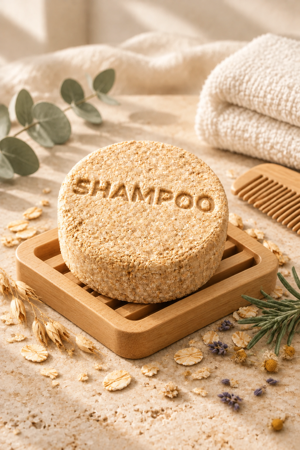 Golden Oat Shampoo Bar– Gentle Care for Every Hair Type
