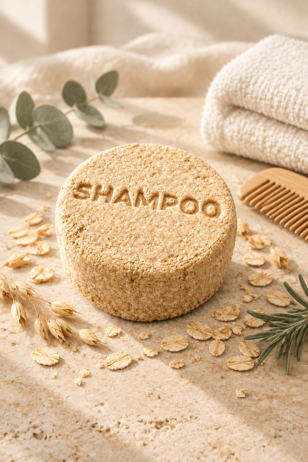 Golden Oat Shampoo Bar– Gentle Care for Every Hair Type