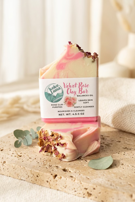 Velvet Rose Clay Bar – Purifying • Softening • Skin‑Balancing
