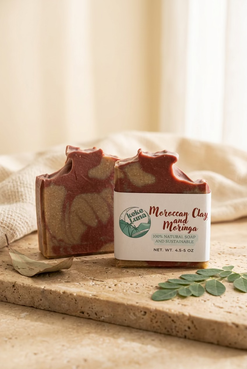 Moroccan Clay & Moringa – Clarifying & Hydrating Bar