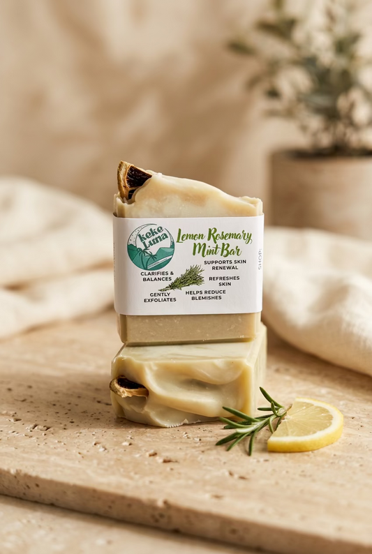 Lemon Rosemary Mint Bar-Refreshing • Clarifying • Skin‑Renewing