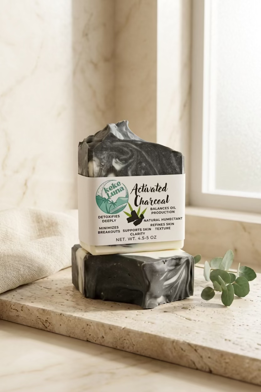 Activated charcoal Bar-Detoxifying • Balancing • Deep‑Cleansing