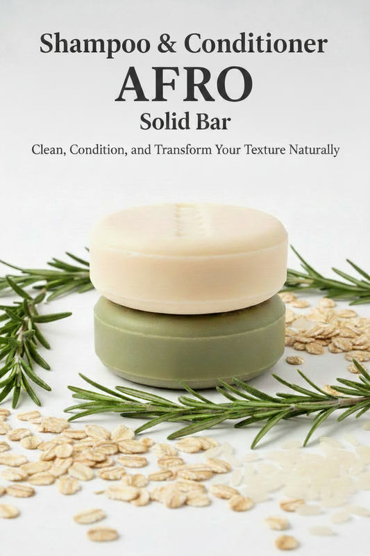 Set Shampoo Bar & Solid Conditioner Afro Hair Bar